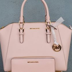 🌸 Michael Kors Large Baby Pink Tote And Wallet 🌸 