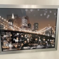 New York skyline Picture With frame 