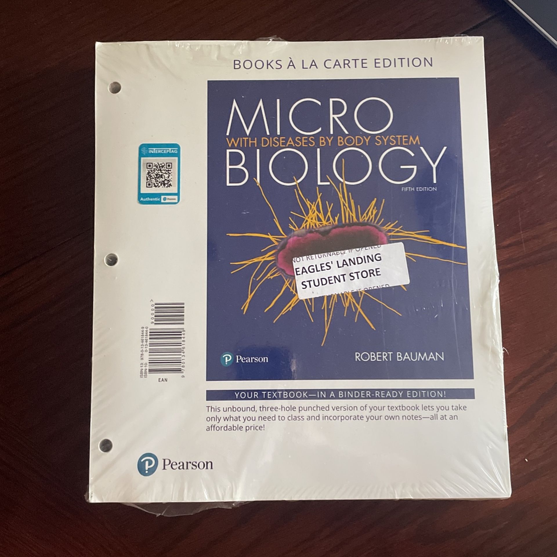 Textbook: Microbiology With Diseases by Body System 5th Ed