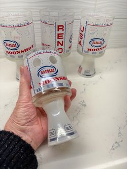 4 Vintage 1969 Harold’s Club Reno Moonshot Glasses – Apollo 11