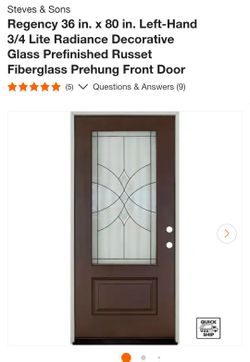 Steve & Sons Left Hand In Swing Front Door