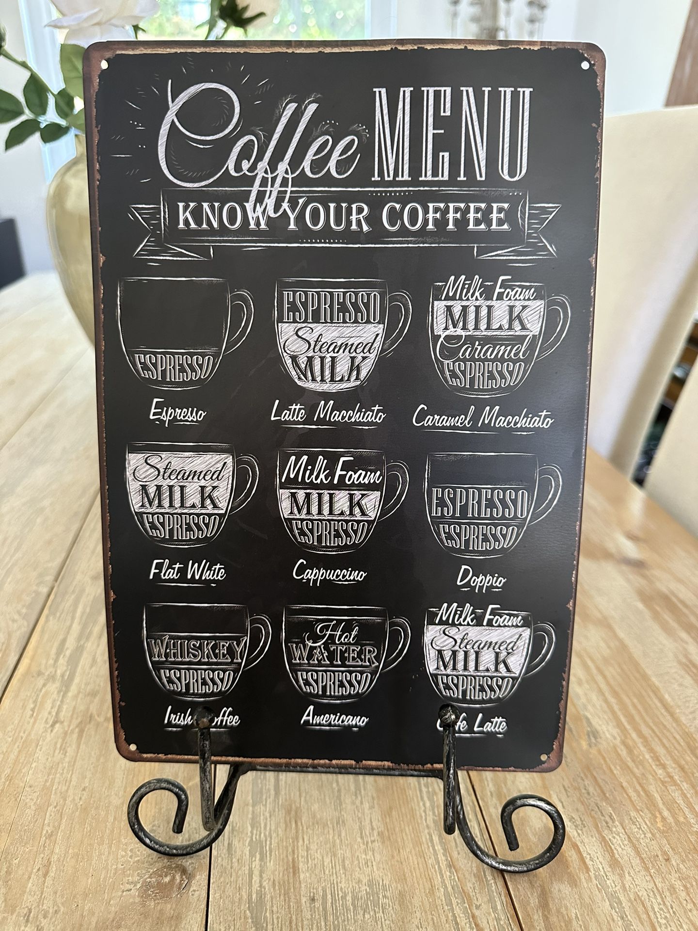 Cafe Menu Decor Sign