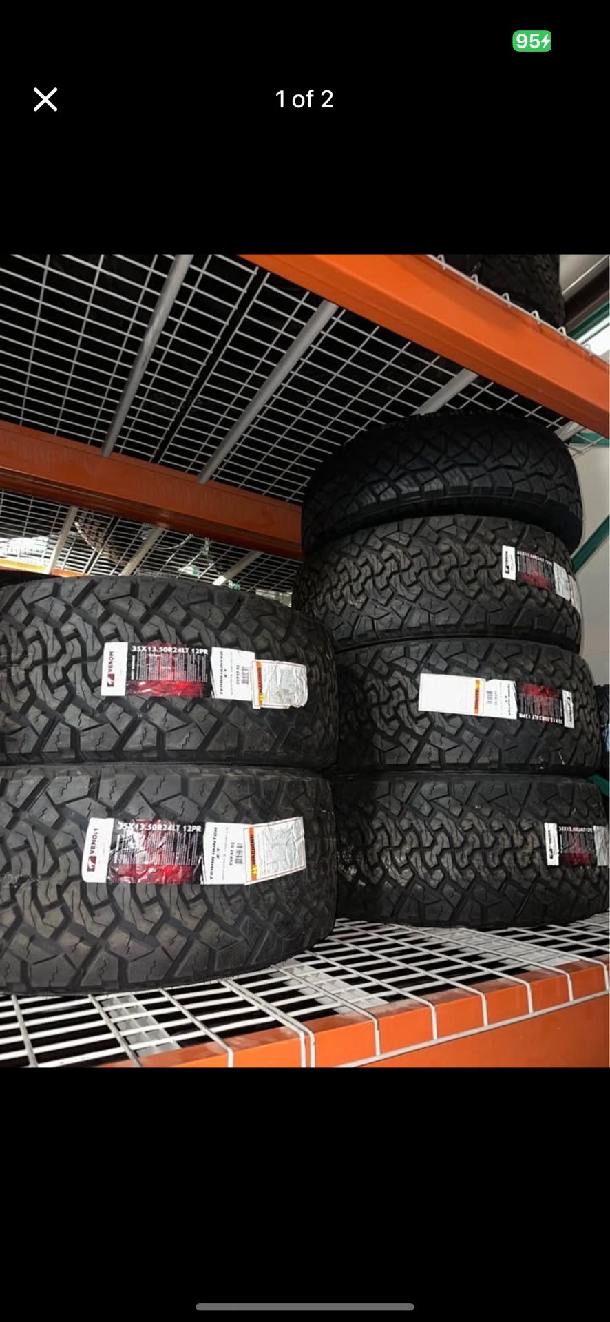 35x13.50R24LT Venom Terra Hunter X/T 12ply Tires