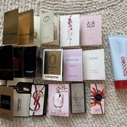 Perfume samples and Tocobo face cleanser