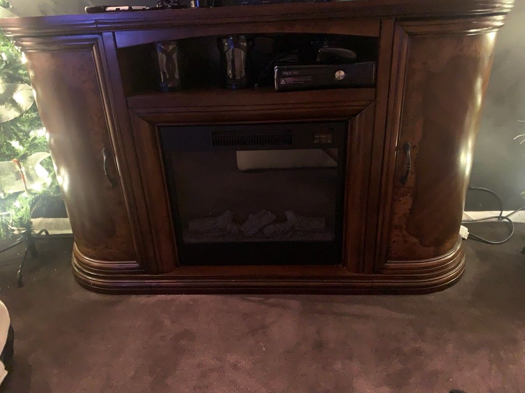 Fire Place And Tv
