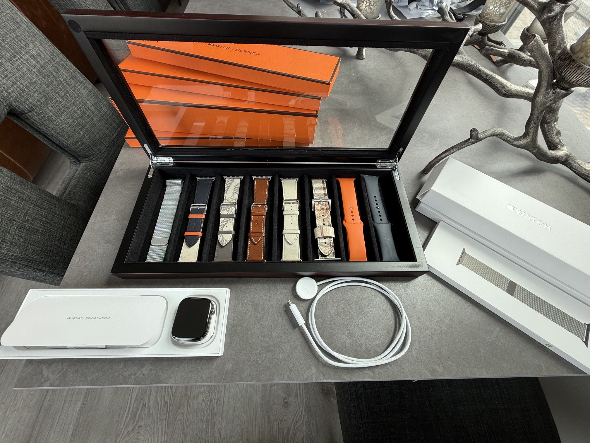 Apple Watch Series 10 Titanium 46mm + Hermes Bands