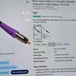 Blue Jeans Cable LC 2 Double Shielded Low Capacitance 
