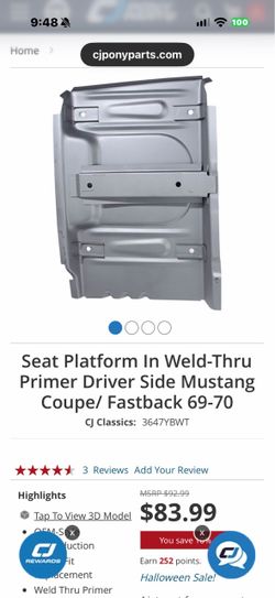 69 Mustang floor pans