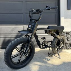 Super73 Style Moped Electric Bike EBike | TXED E-Times Tourist 9X