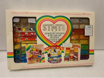 STMT D.I.Y Jewelry Studio Kit, 1,500+ Pieces, Create and Store Jewelry