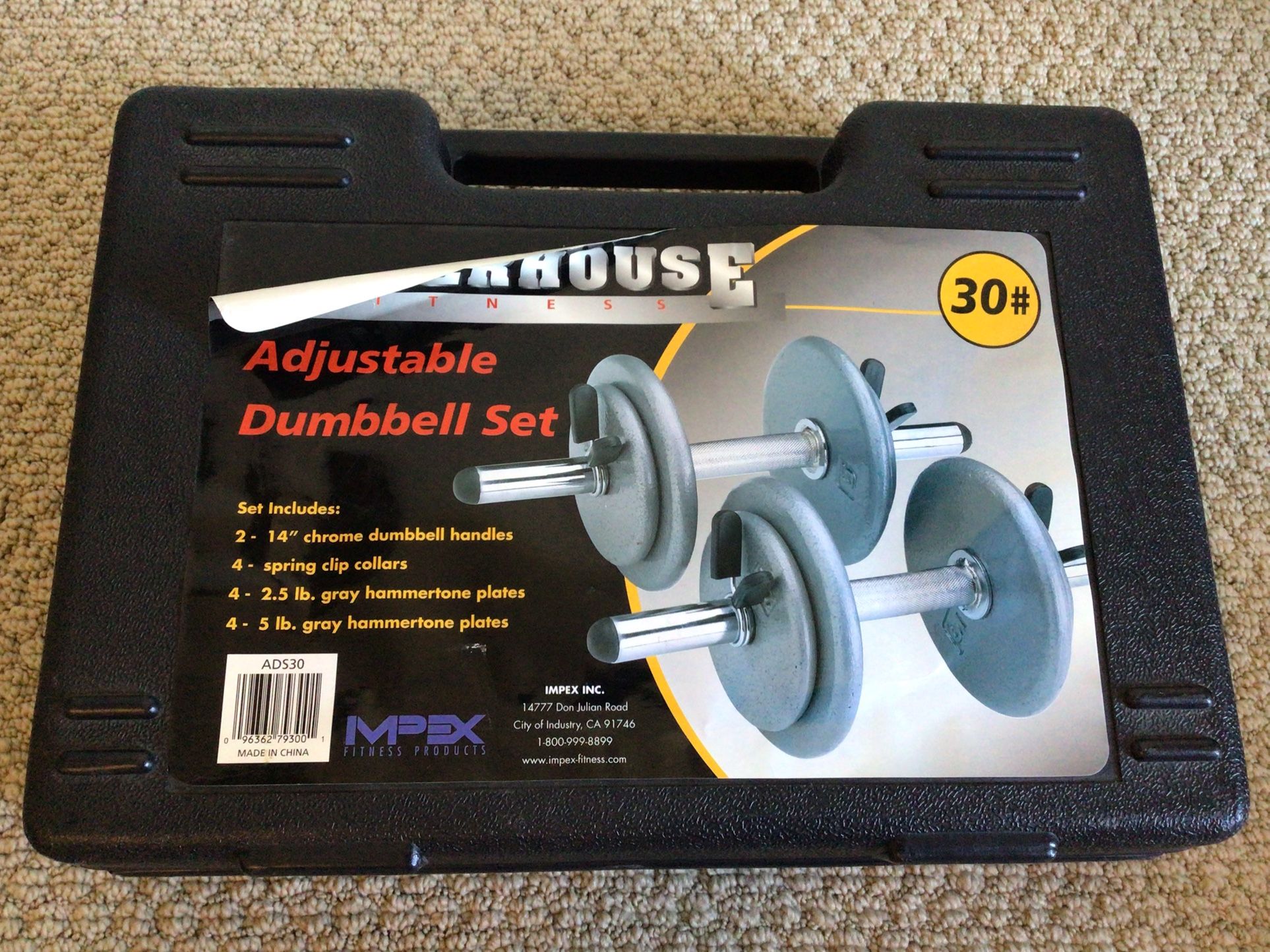 Powerhouse Adjustable Dumbbell Set
