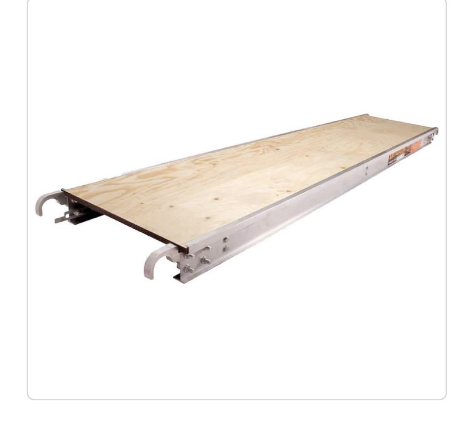 MetalTech 7 ft. x 19 in Scaffolding Platform with 5/8 Plywood Plank and aluminum side