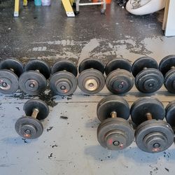 Dumbbell set: 20-50lbs