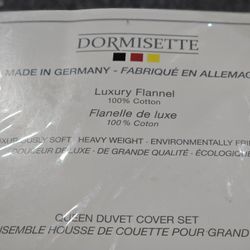 Dormisette Luxury German Flannel 3-piece Cotton Duvet Cover Set

, NEW 