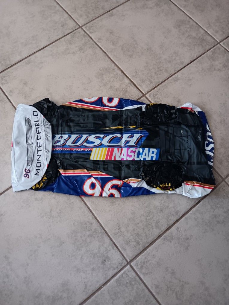 Vintage 90s Busch Beer Nsacar Race Car Inflatable