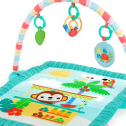 Bright Starts Tiki Toy Bar Baby Activity Gym & Tummy Time Mat, Newborn to 3 Years