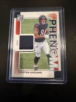 Colston Loveland Donruss Rookie Phenom Relic Card
