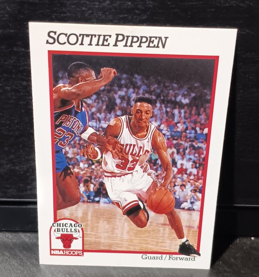 Rare 1991 NBA Hoops Scottie Pippen Chicago Bulls #33 Basketball Card