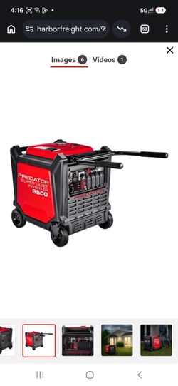 new PREDATOR 9500 Watt SUPER QUIET Inverter Generator with CO SECURE Technology, 49-State Compliant