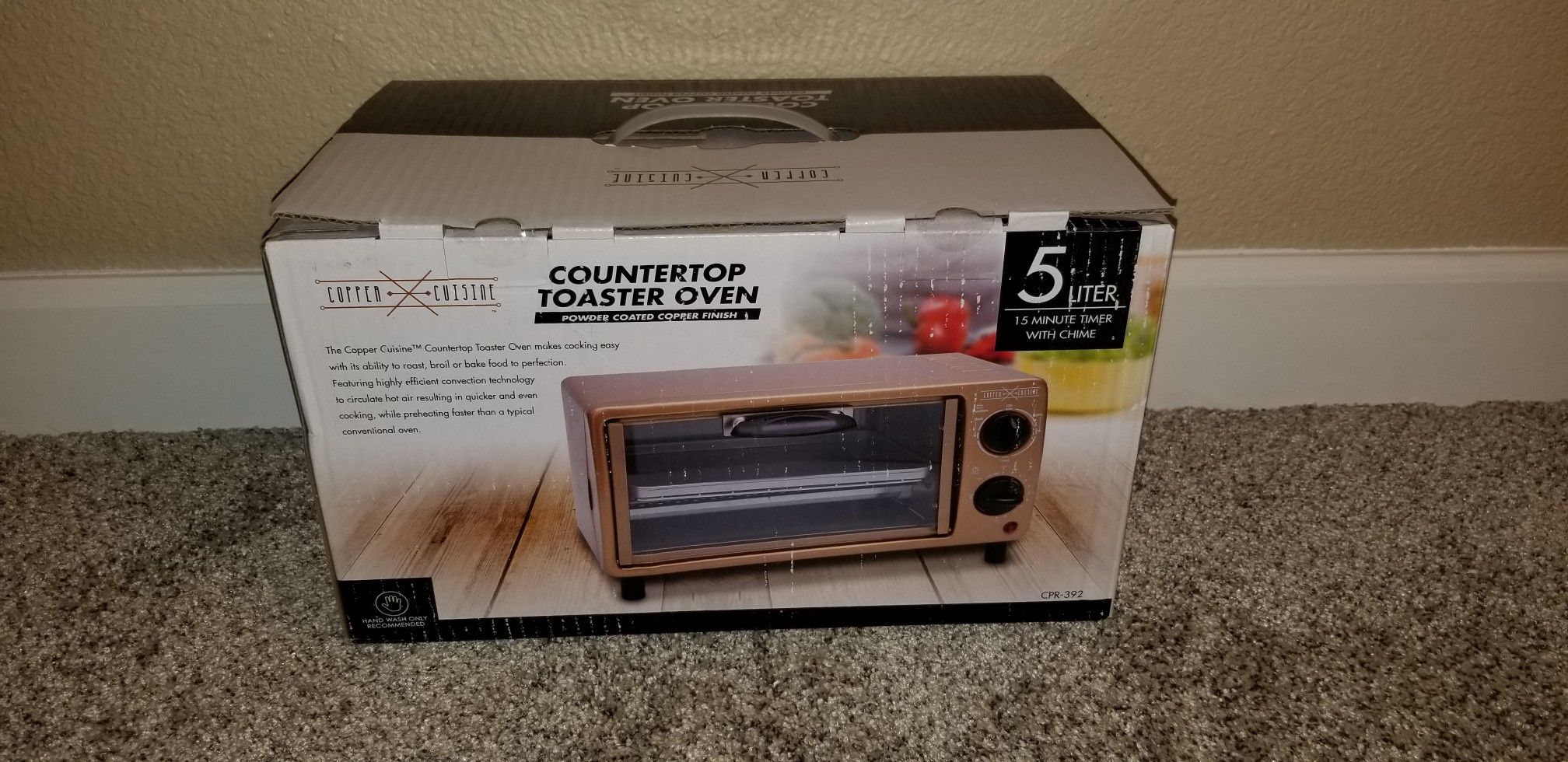 Copper Cuisine Countertop Toaster Oven kitchen household appliance