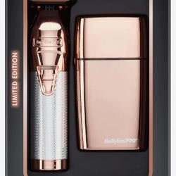 BaByliss PRO Limited FX Rose Gold Trimmer & Double Foil Shaver 