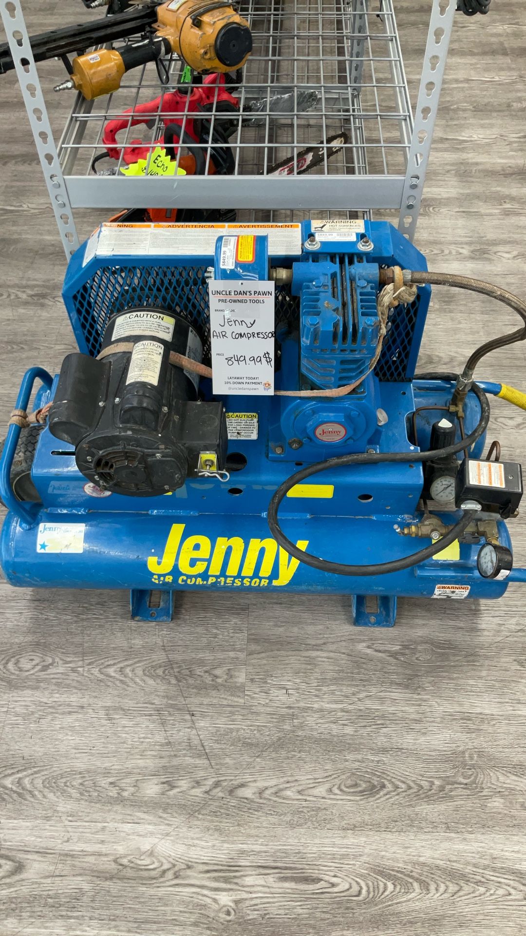 Jenny Air Compressor 2 Tank