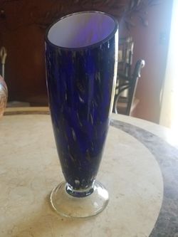Beautiful vintage glass vase