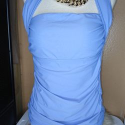 Light Blue Two Piece Bathing Suit 
