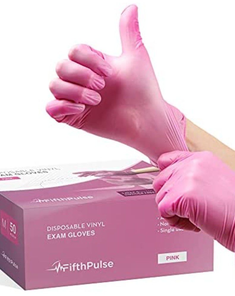 Disposable Pink Gloves 