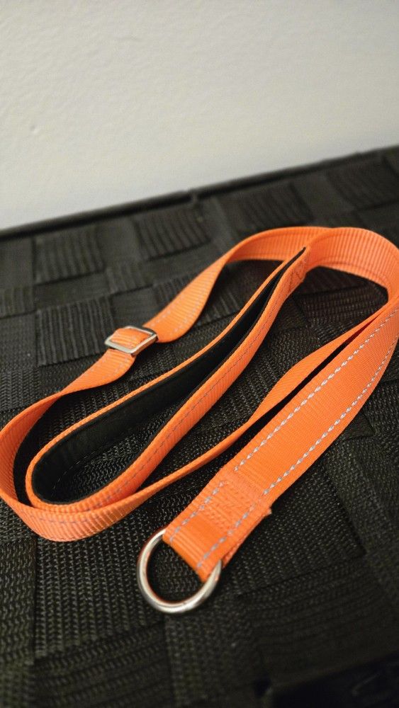 Neon Orange Reflective Short Leash