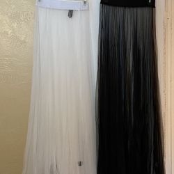 NEW - Women / Girl Mesh Tulle Lace Skirt Petticoat Thin Sarong Long Sheer Underskirt Small Size Only  Firm Price - $10each Available colors: Bl