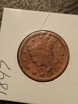 1847 large cent