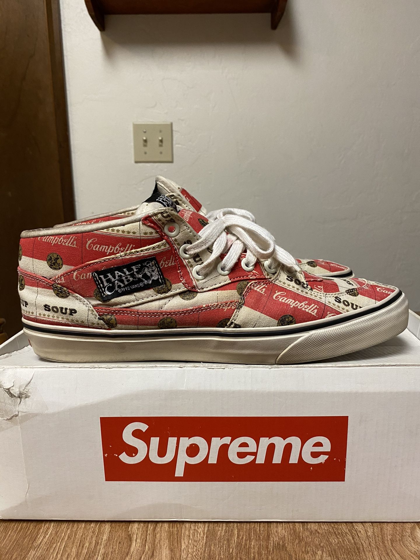 Supreme Campbell’s Vans Half Cab Size 10.5