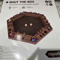Game - Shut The Box Wooden Board Game