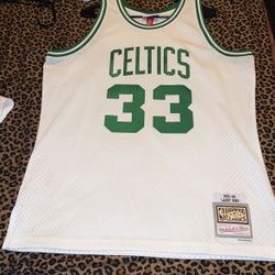 Larry Bird Mitchell N Ness Throwback Jersey