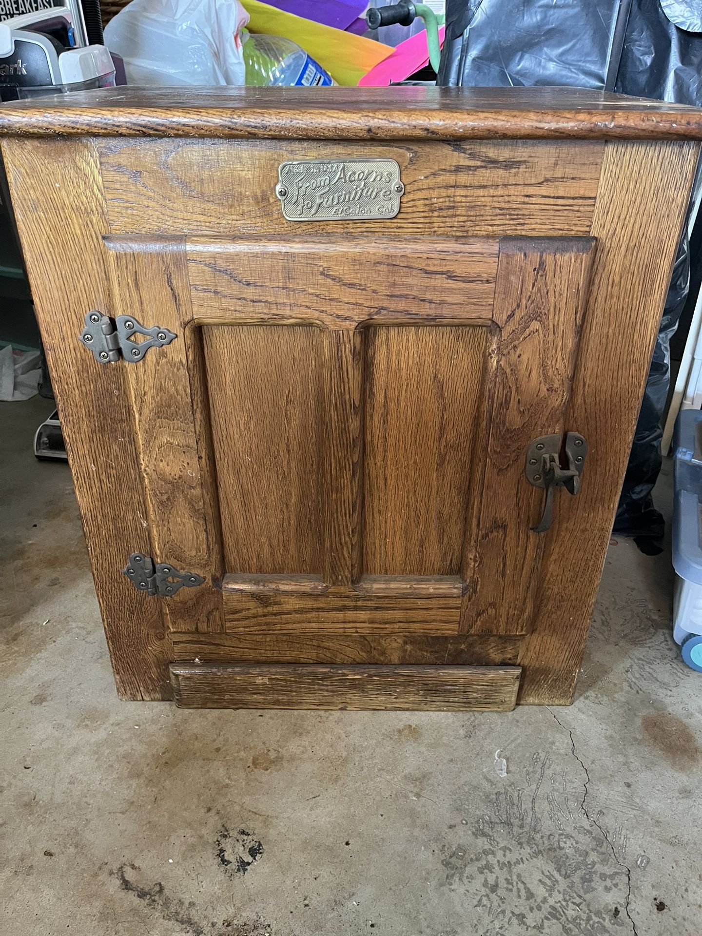 From Acorn To Furniture “Ice Box” End Table