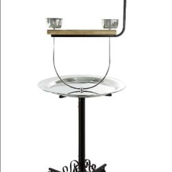 *OPEN BOX* Kings Cages Metal play stand PP B71T 63X22X22 - WHITE