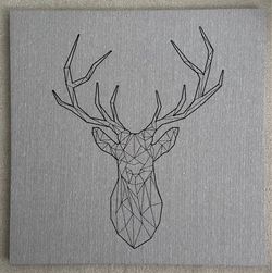 Geometric Stag Wall Art Canvas from IKEA