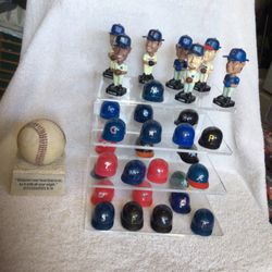 Collectible Mini Bobble Heads And Mini Caps