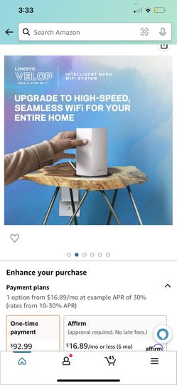 Linksys VLP01 Velop Dual Band AC1200 Mesh WiFi System