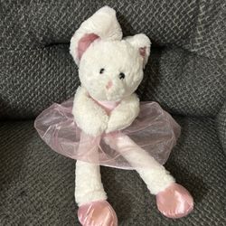 Pink and white ballerina bunny