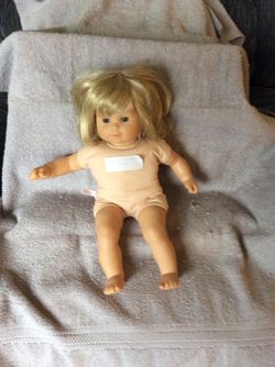 Authentic American girl Bitty Baby girl doll with hair