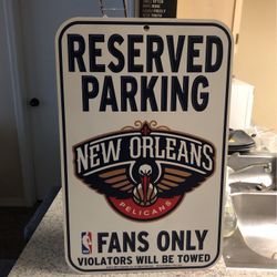 NBA Sign NO PELICANS 