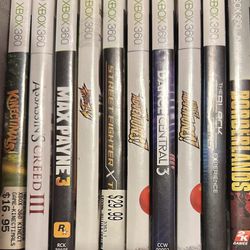 Xbox 360 Games/ 360 Kinect