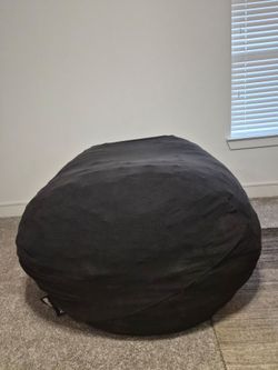 Big Joe 5ft Foam Bean Bag Chair - Black