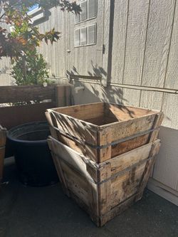 Large Rustic Wood Planter Box 🌿