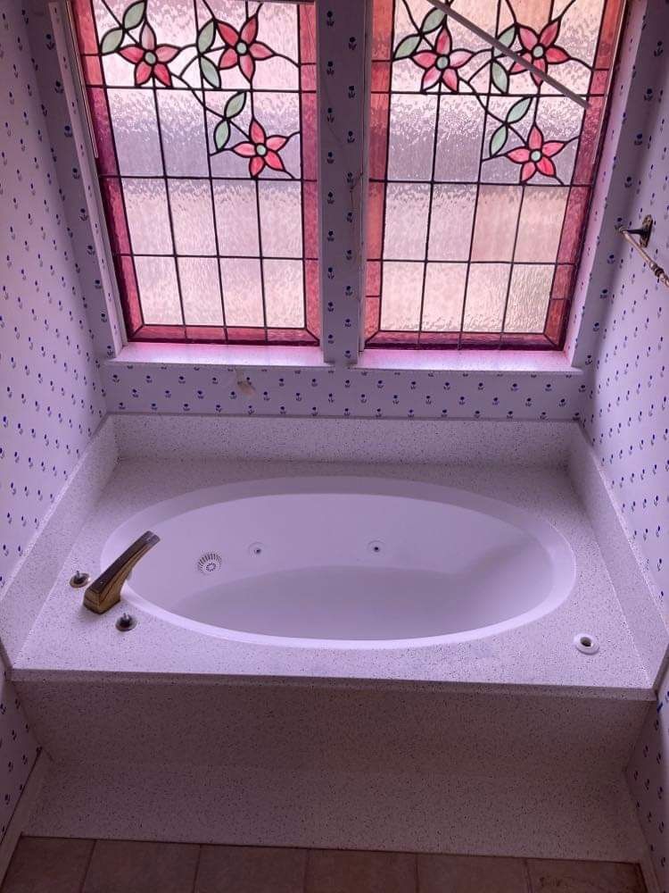 Hot Tub With Stone Finish