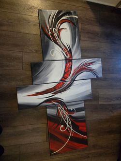 4 Pcs Canvas Painting