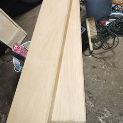 Wood Floodeng.  Shelves 5f  Long 10" W 2" Tick 39 " X 10" W    12" X38 " Long