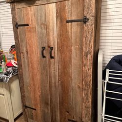 Hand Made Barn Wood Cabinet